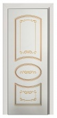 Дверь межкомнатная "Афина 17 патина золото" (МДФ, эмаль, гравировка)