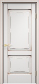 Дверь межкомнатная "Ол6/2" X002679 (массив ольхи, белый грунт, патина орех)