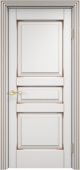 Дверь межкомнатная "ОЛ5" X002752 (массив ольхи, белый грунт, патина орех)