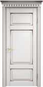Дверь межкомнатная "Ол55" X002762 (массив ольхи, белый грунт, патина орех)