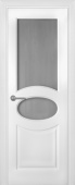 Дверь межкомнатная "Классико ветро бьянко Олимп" X0031017 (МДФ, белая эмаль, стекло матовое)