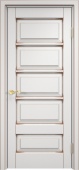Дверь межкомнатная "Ол44" X002660 (массив ольхи, белый грунт, патина орех)