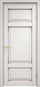 Дверь межкомнатная "Ол55" X002746 (массив ольхи, белый грунт, патина золото)