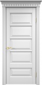Дверь межкомнатная "ОЛ44" X002725 (массив ольхи, белая эмаль)