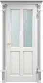 Дверь межкомнатная остекленная Ш15 сосна (белая эмаль) коллекция Классика