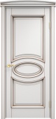 Дверь межкомнатная "Ол26" X002652 (массив ольхи, белый грунт, патина орех)