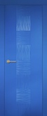 Дверь межкомнатная "Модерно блу Моно 4" X0031071 (МДФ, синяя эмаль)