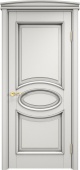 Дверь межкомнатная "Ол26" X002770 (массив ольхи, белый грунт, патина серебро, микрано)