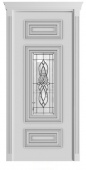 Дверь межкомнатная "Классико ветро бьянко Барселона" X0031011 (МДФ, белая эмаль, стекло)