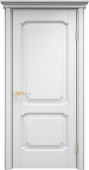 Дверь межкомнатная "Ол7-2" X002716 (массив ольхи, белая эмаль)