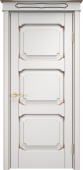 Дверь межкомнатная "Ол7/3" X002757 (массив ольхи, белый грунт, патина орех)