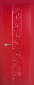 Дверь межкомнатная "Модерно россо Моно 3" X0031070 (МДФ, красная эмаль)