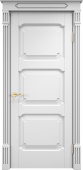 Дверь межкомнатная "Ол7/3" X002719 (массив ольхи, белая эмаль)