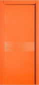 Дверь межкомнатная "Модерно аранцоне Волна 1" X0031062 (МДФ, оранжевая эмаль)