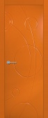 Дверь межкомнатная "Модерно аранцоне Кремона" X0031047 (МДФ, оранжевая эмаль)