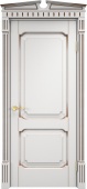 Дверь межкомнатная "Ол7-2" X002756 (массив ольхи, белый грунт, патина орех)