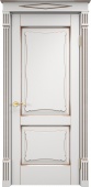 Дверь межкомнатная "Ол6-2" X002754 (массив ольхи, белый грунт, патина орех)