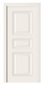 Дверь межкомнатная "Алавус багет 6" (МДФ, белая эмаль, багет)