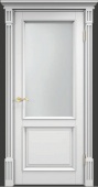 Дверь межкомнатная остекленная Ш112 сосна (белая эмаль) коллекция Классика