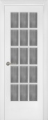 Дверь межкомнатная "Классико ветро бьянко 15" X0031030 (МДФ, белая эмаль, стекло матовое)