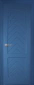 Дверь межкомнатная "Классико лагуна блу Елочка" X0031045 (МДФ, синяя эмаль)