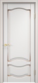 Дверь межкомнатная "Ол33" X002656 (массив ольхи, белый грунт, патина орех)
