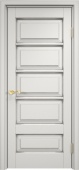 Дверь межкомнатная "Ол44" X002774 (массив ольхи, белый грунт, патина серебро, микрано)