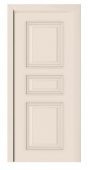 Дверь межкомнатная "Алавус багет 2" (МДФ, белая эмаль, багет)
