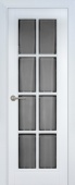 Дверь межкомнатная "Классико ветро бьянко 8" X0031033 (МДФ, белая эмаль, стекло матовое с фацетом)