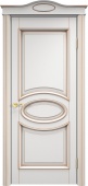 Дверь межкомнатная "Ол26" X002741 (массив ольхи, белый грунт, патина золото)