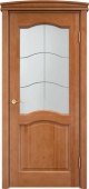 Дверь межкомнатная остекленная Ш7 сосна (орех 10%) коллекция Классика