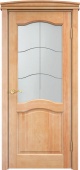 Дверь межкомнатная остекленная Ш7 сосна (орех 5%) коллекция Классика
