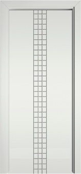 Дверь межкомнатная "Модерно бьянко Моно 19" X0031086 (МДФ, белая эмаль)