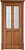 Дверь из массива сосны межкомнатная остекленная Ш15 (орех 10%, патина) коллекция Классика