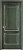 Дверь межкомнатная "Ол6/2" X002845 (массив ольхи, малахит, патина серебро, микрано)