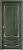 Дверь межкомнатная "Ол33" X002864 (массив ольхи, малахит, патина серебро, микрано)