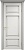 Дверь межкомнатная "Ол55" X002777 (массив ольхи, белый грунт, патина серебро, микрано)