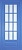 Дверь межкомнатная "Классико ветро блу Мадрид 12" X0031018 (МДФ, синяя эмаль, стекло матовое с фацетом)