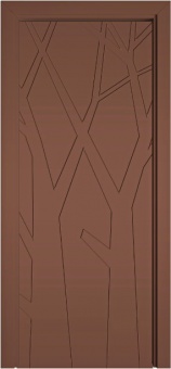 Дверь межкомнатная "Модерно марроне Моно 15" X0031082 (МДФ, коричневая эмаль)