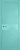Дверь межкомнатная "Модерно лагуна блу Волна 1" X0031061 (МДФ, голубая эмаль)