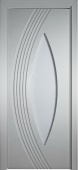Дверь межкомнатная "Модерно гричо Дюна" X0031065 (МДФ, серая эмаль, стекло матовое)