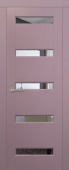 Дверь межкомнатная "Модерно лилла Кантри" X0031059 (МДФ, сиреневая эмаль, зеркало)